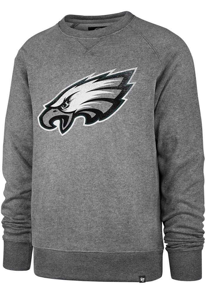 47 Philadelphia Eagles Logo Gamebreak Long Sleeve Fashion Sweatshirt - Grey