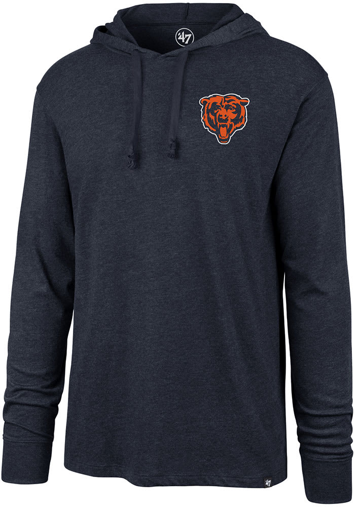 47 Chicago Bears Mens Navy Blue Imprint Headline Long Sleeve Crew