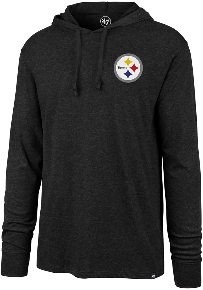 47 Pittsburgh Steelers Mens Black Outrush Long Sleeve