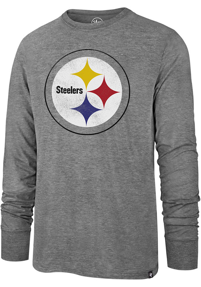 47 Pittsburgh Steelers Black Scrum Long Sleeve Fashion T Shirt