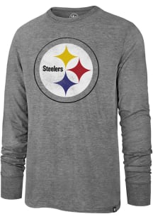 47 Pittsburgh Steelers Grey Imprint Match Long Sleeve Fashion T Shirt