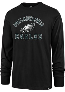 47 Philadelphia Eagles Black Varsity Arch Long Sleeve T Shirt