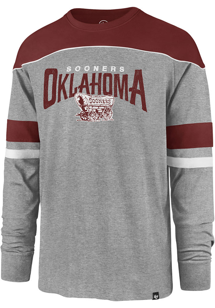 47 Oklahoma Sooners Grey Win Streak Long Sleeve Fashion T Shirt