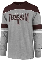 47 Texas A&M Aggies Grey Win Streak Long Sleeve Fashion T Shirt