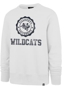 47 Villanova Wildcats Mens White Knockaround Headline Long Sleeve Crew Sweatshirt