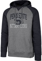 47 Penn State Nittany Lions Mens Grey Match Raglan Fashion Hood
