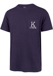 47 K-State Wildcats Purple Super Rival Pocket Short Sleeve T Shirt