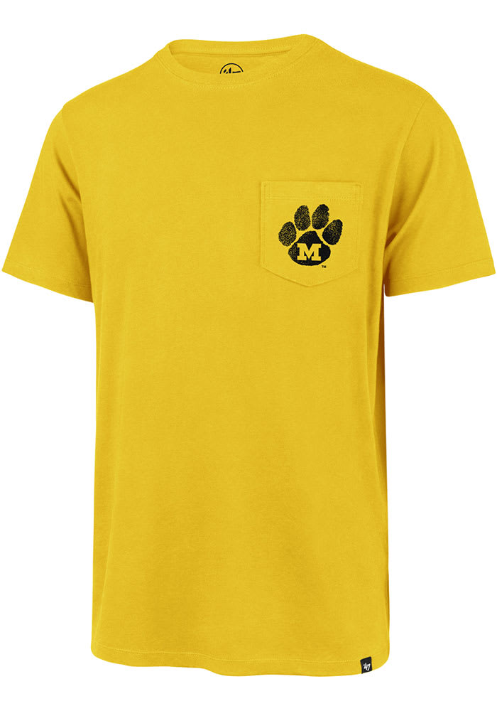 47 Missouri Tigers Gold Super Rival Pocket Short Sleeve T Shirt