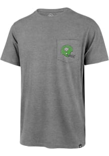 47 North Texas Mean Green Grey Super Rival Pocket Short Sleeve T Shirt