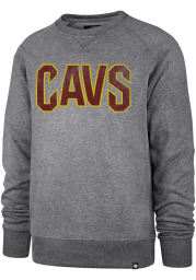 47 Cleveland Cavaliers Mens Grey Imprint Match Long Sleeve Fashion Sweatshirt