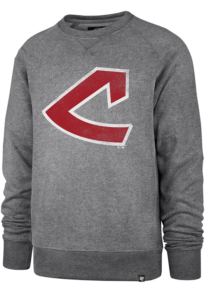 47 Cleveland Indians Mens Grey Imprint Match Long Sleeve Fashion Sweatshirt