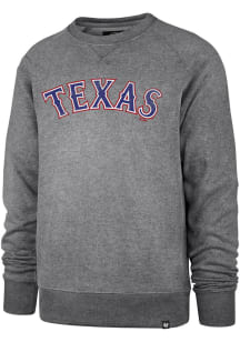 47 Texas Rangers Mens Grey Imprint Match Long Sleeve Fashion Sweatshirt
