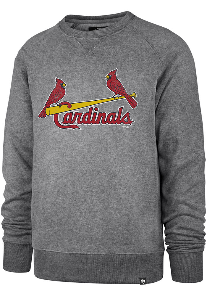 47 St Louis Cardinals Mens Grey Imprint Match Long Sleeve Fashion Sweatshirt