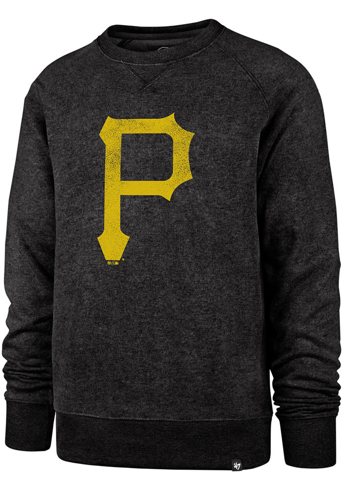 47 Pittsburgh Pirates Mens Black Imprint Match Long Sleeve Fashion Sweatshirt