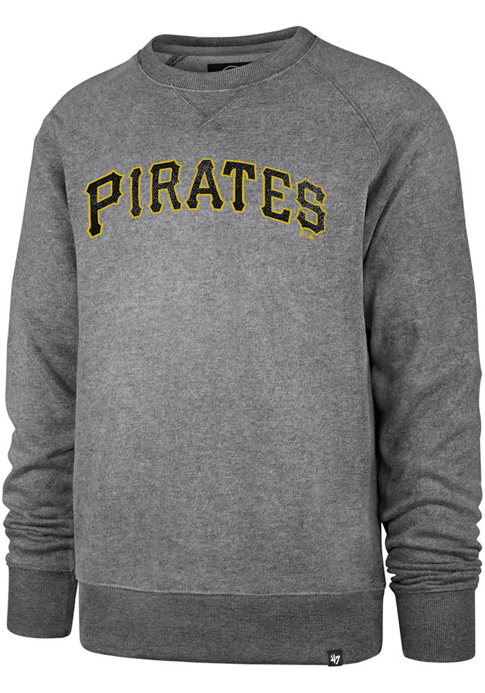 47 Pittsburgh Pirates Mens Grey Imprint Match Long Sleeve Fashion Sweatshirt