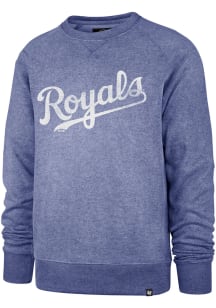 47 Kansas City Royals Mens Blue Imprint Match Long Sleeve Fashion Sweatshirt