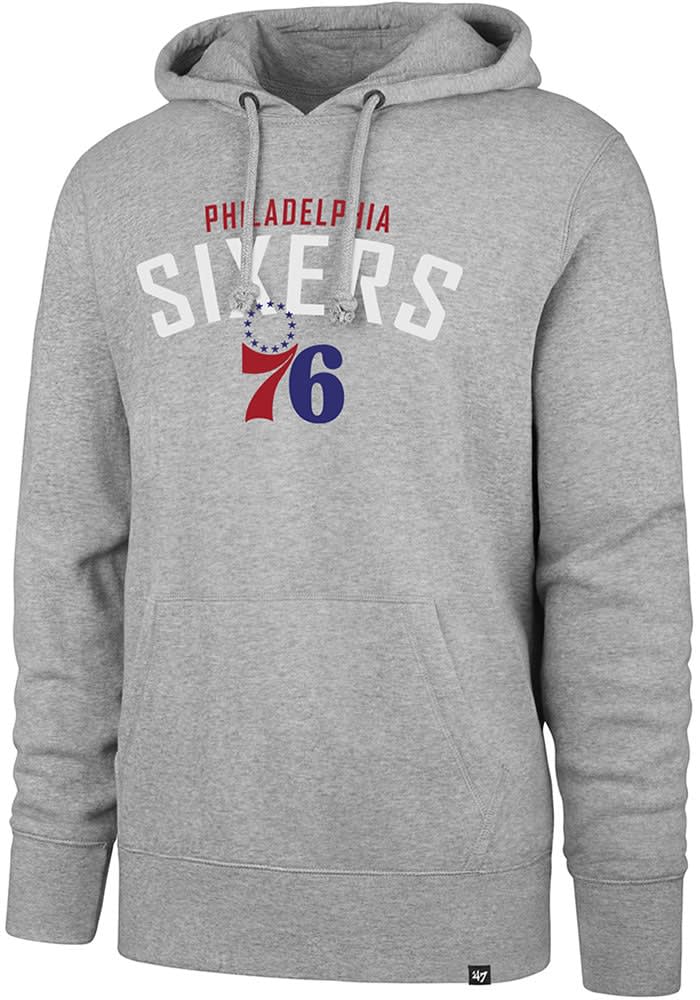 sixers short sleeve hoodie