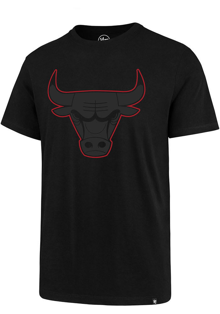 47 Chicago Bulls Black Pop Imprint Short Sleeve T Shirt