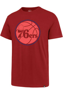 47 Philadelphia 76ers Red Pop Imprint Short Sleeve T Shirt