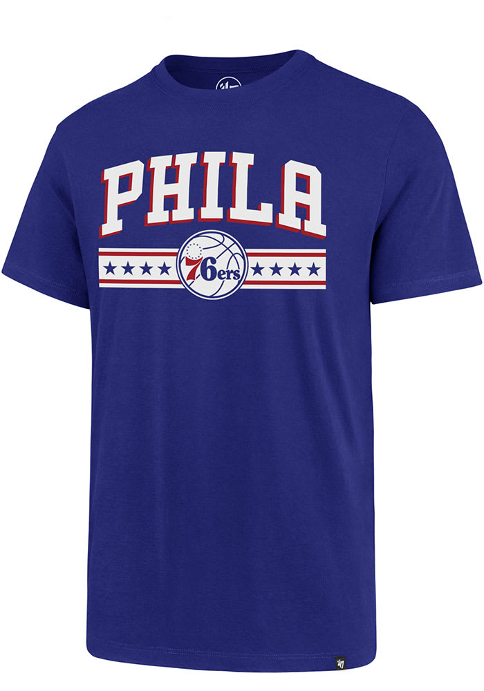 47 Philadelphia 76ers Blue Show Up Short Sleeve T Shirt
