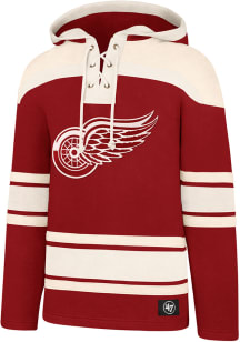 47 Detroit Red Wings Mens Red Superior Lacer Fashion Hood
