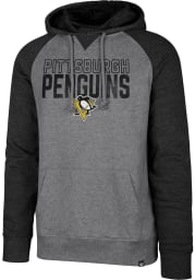 47 Pittsburgh Penguins Mens Grey Match Raglan Fashion Hood