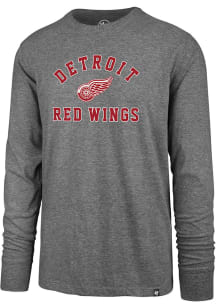 47 Detroit Red Wings Grey Varsity Arch Long Sleeve T Shirt