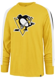47 Pittsburgh Penguins Gold Stripe Arm Legion Long Sleeve T Shirt
