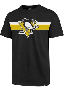 47 Pittsburgh Penguins Black Stripe Chest Legion Short Sleeve T Shirt