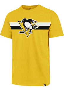 47 Pittsburgh Penguins Gold Stripe Chest Legion Short Sleeve T Shirt