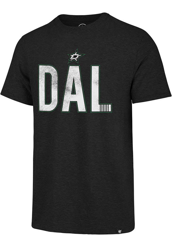 47 Dallas Stars Black Abbreviation Match Short Sleeve Fashion T Shirt