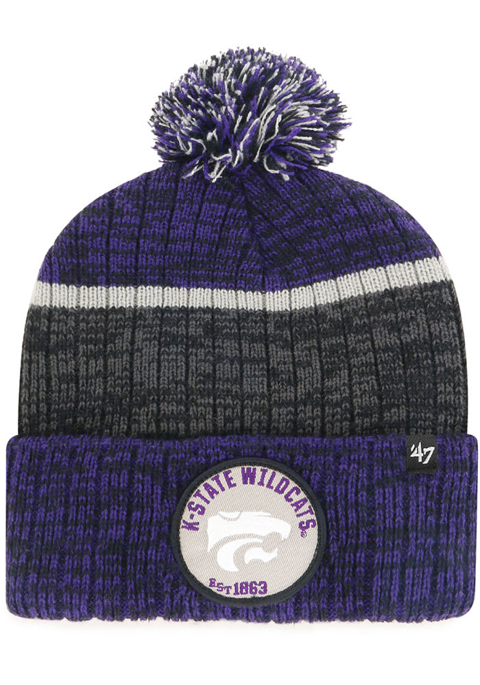 47 K-State Wildcats Purple Holcomb Cuff Mens Knit Hat