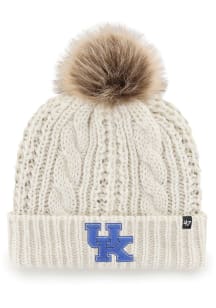 47 Kentucky Wildcats White Meeko Cuff Womens Knit Hat