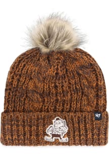 47 Cleveland Browns Brown Meeko Cuff Womens Knit Hat