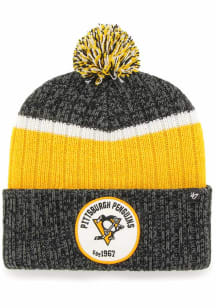 47 Pittsburgh Penguins Black Holcomb Cuff Mens Knit Hat