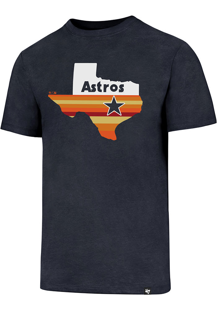 47 Brand Men's Houston Astros Club Logo T-Shirt - Navy
