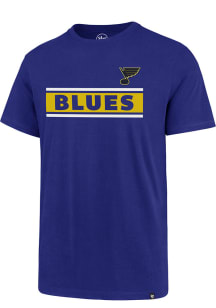 47 St Louis Blues Blue Block Line Short Sleeve T Shirt