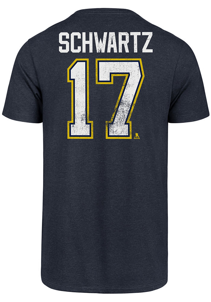 Jaden Schwartz St Louis Blues Navy Blue Most Valuable Player Short Sleeve Player T Shirt