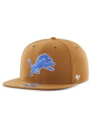 47 Detroit Lions Brown Carhartt Captain Mens Snapback Hat