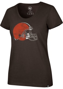 47 Cleveland Browns Womens Brown Grit Short Sleeve T-Shirt