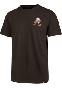 Brownie  Cleveland Browns Brown 47 Line Up Backer Short Sleeve T Shirt
