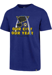 47 St Louis Blues Blue Our City Our Year Arch Short Sleeve T Shirt