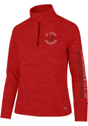 47 STL Cardinals Womens Red Impact 1/4 Zip Pullover