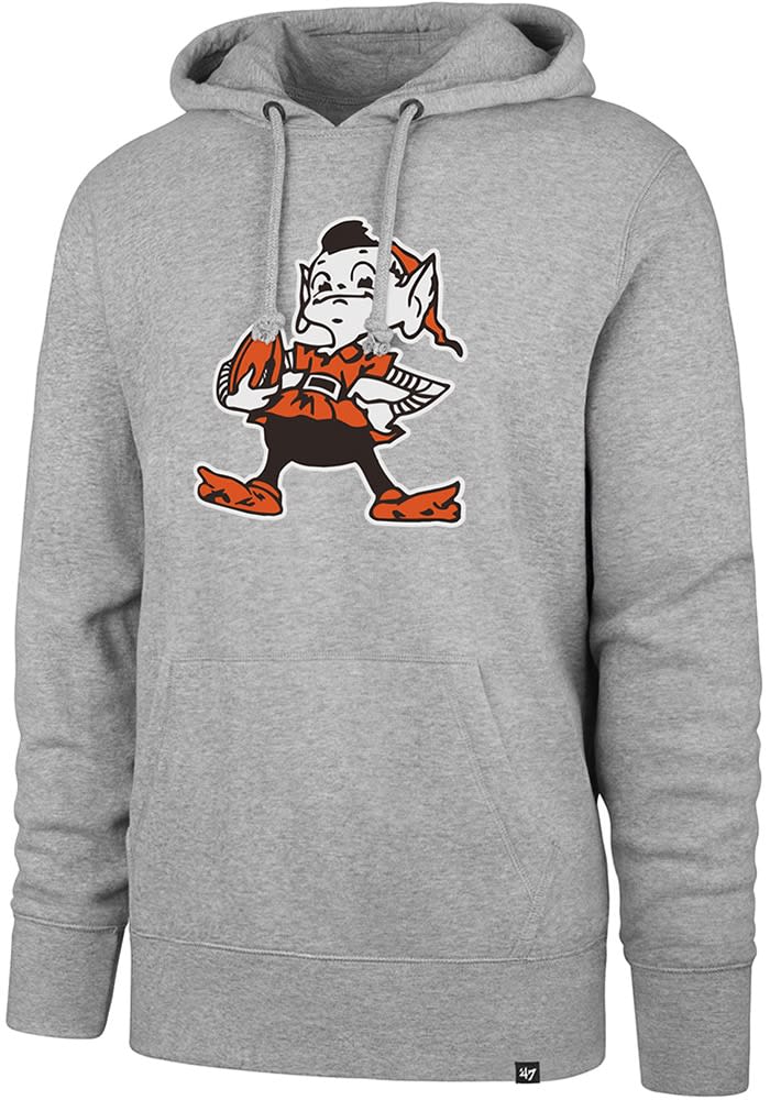 Brownie Cleveland Browns Imprint Headline Hoodie - Grey