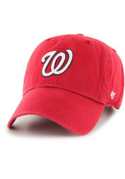 47 Washington Nationals Clean Up Adjustable Hat - Red