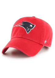 47 New England Patriots Clean Up Adjustable Hat - Red