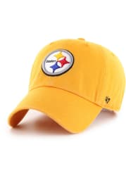 47 Pittsburgh Steelers Clean Up Adjustable Hat - Yellow