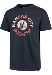 47 Kansas City Scouts Navy Blue Vintage Circle Short Sleeve T Shirt