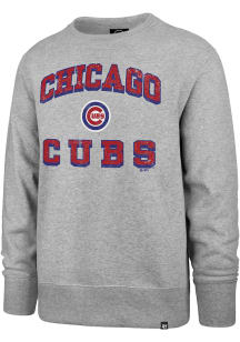 47 Chicago Cubs Mens Grey Grounder Long Sleeve Crew Sweatshirt