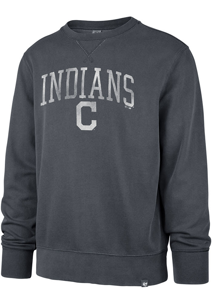 47 Cleveland Indians Mens Navy Blue Hudson Long Sleeve Fashion Sweatshirt